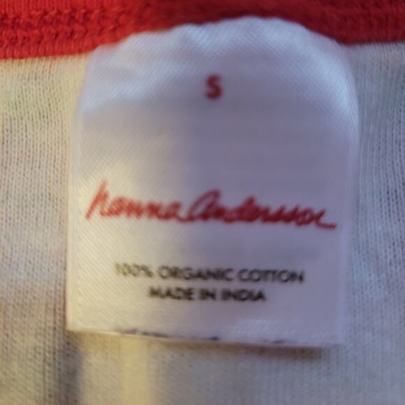 Hanna Anderson Plaid Pajama Top Women's S Holiday Loungewear 100% Organic Cotton - Picture 3 of 4